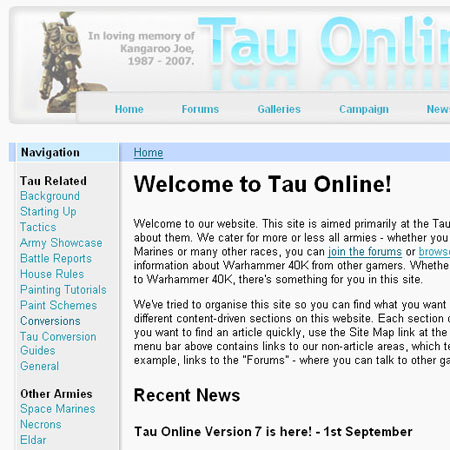 Tau Online version 7